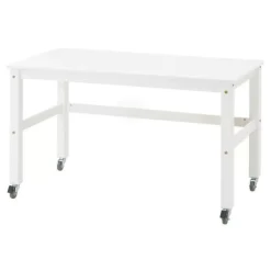 ECO Dream Halvhøj seng (delbar) hvid, med rumdeler og skrivebord