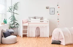 ECO Dream Halvhøj seng (delbar) 70x160 cm. - hvid