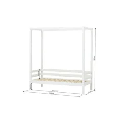 ECO Dream Himmelseng med madras 70x160 cm. - hvid