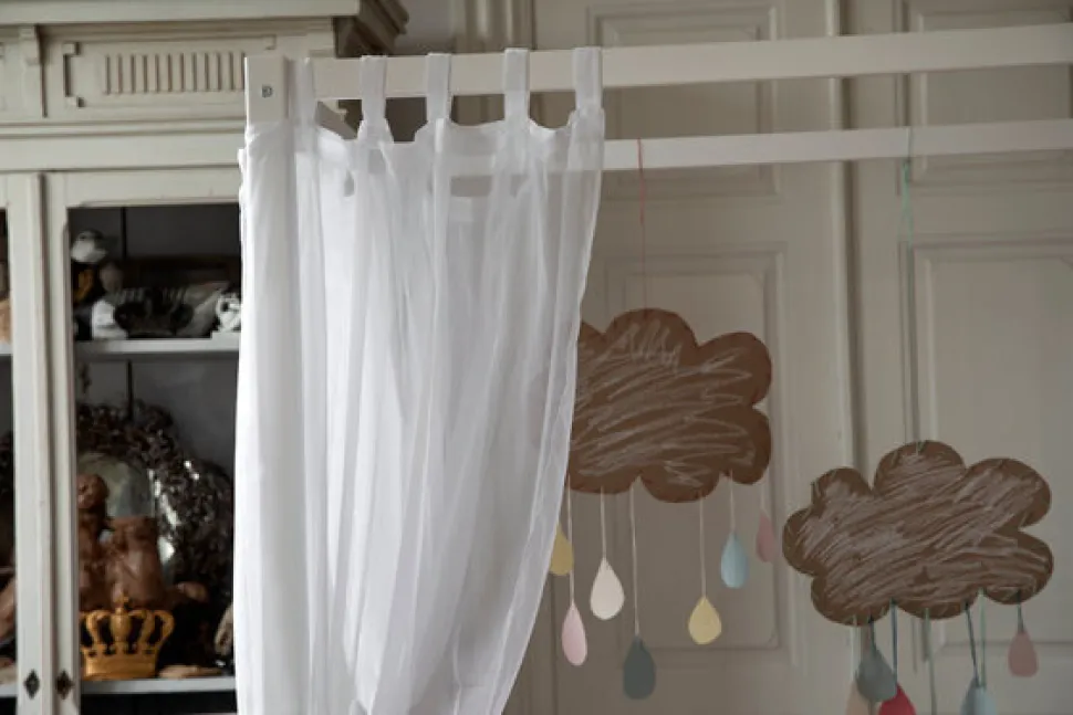 ECO Dream Himmelseng med madras 70x160 cm. - hvid