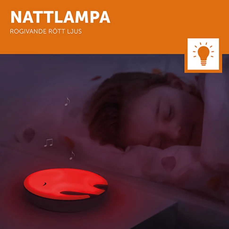 Elefanten Emmy, natlampe m. musik