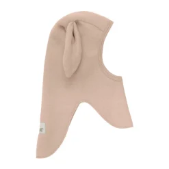 Elefanthue m. Ører Uld Fleece - Mahogany Rose