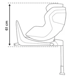 Elm rearward facing - Mid Blue