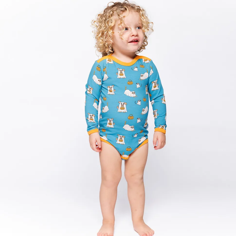 Elstar Langærmet Body - Creamy blue