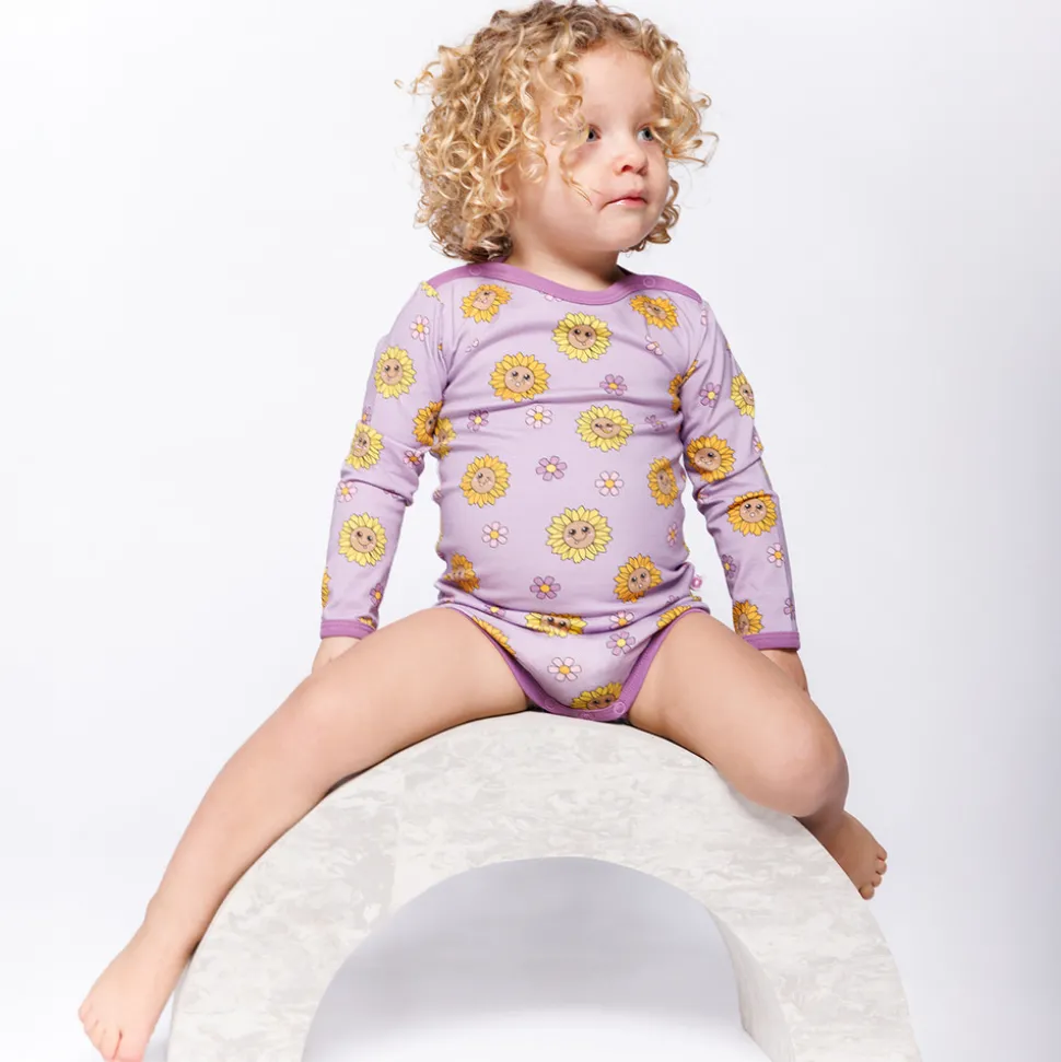 Elstar Langærmet Body - Heather purple