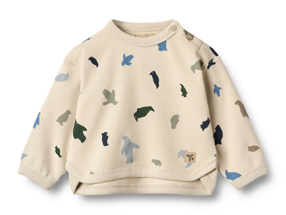 Emery Sweatshirt - Offwhite penguins