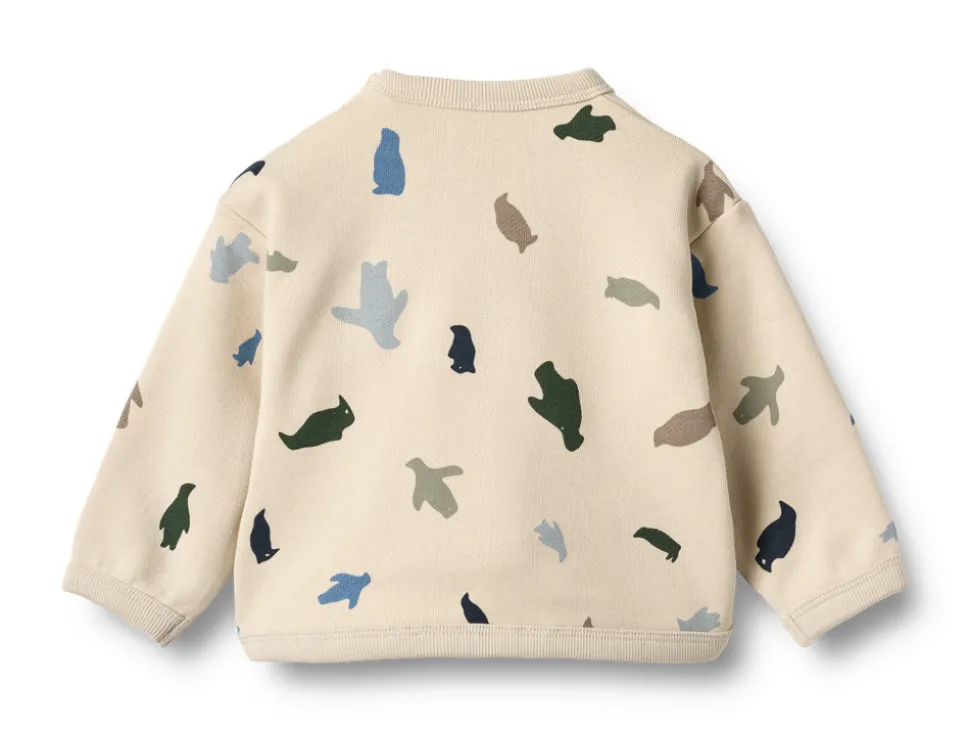 Emery Sweatshirt - Offwhite penguins