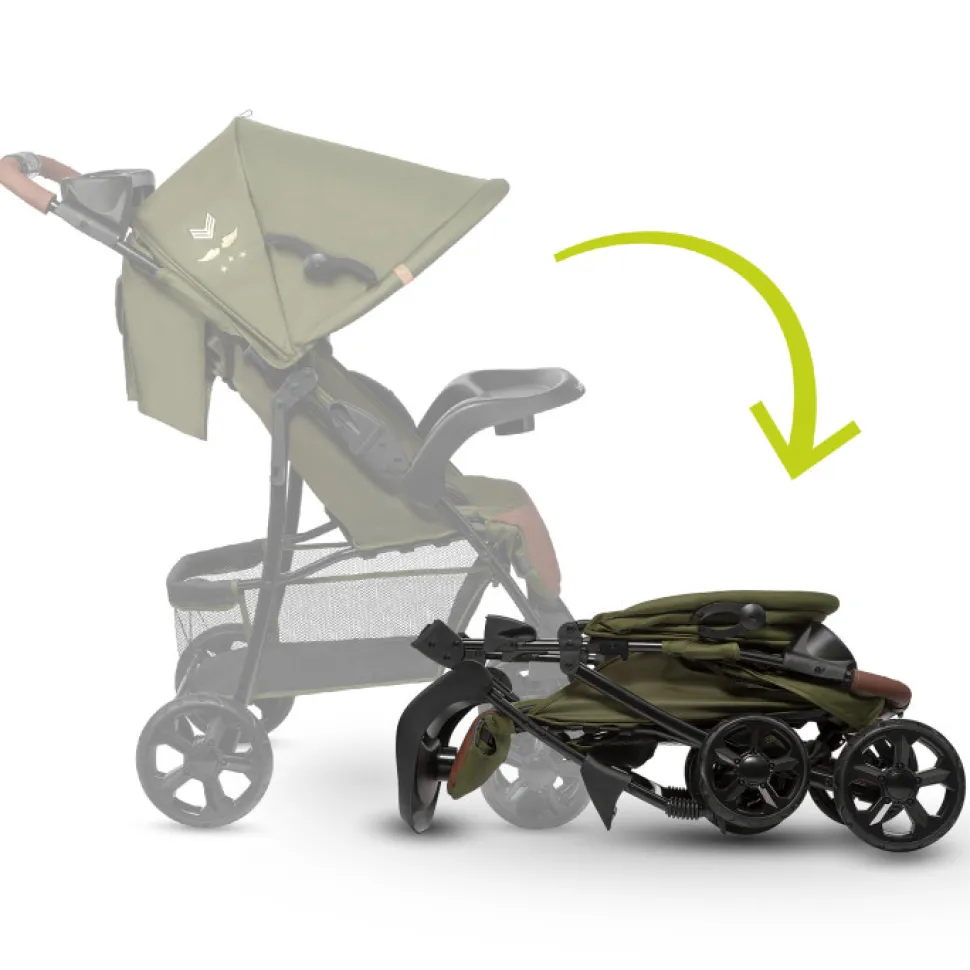 Emma Plus klapvogn - green forest