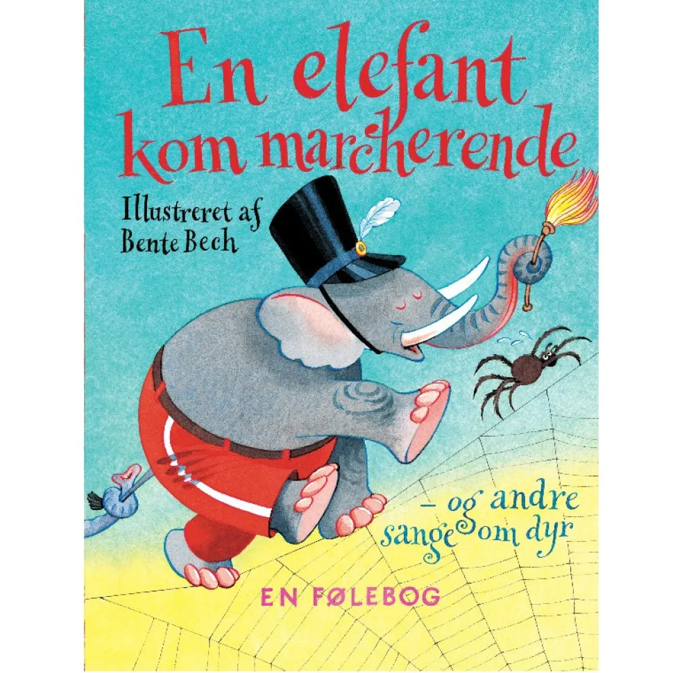 En elefant kom marcherende