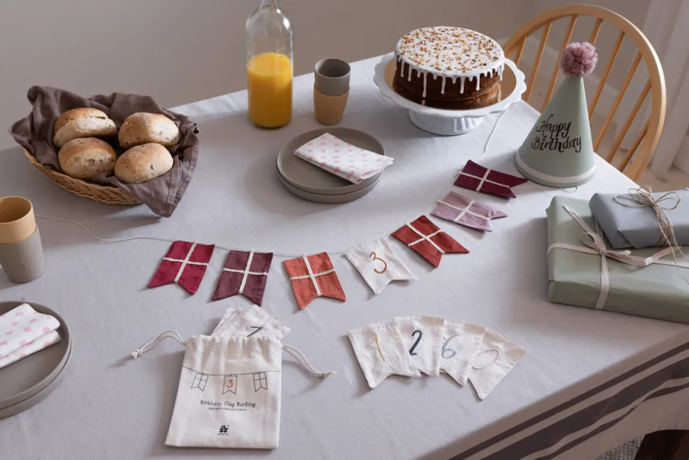 Fødselsdags flagranke, tal 0-9