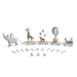 Fødselsdagstog, træ, World of Sebra