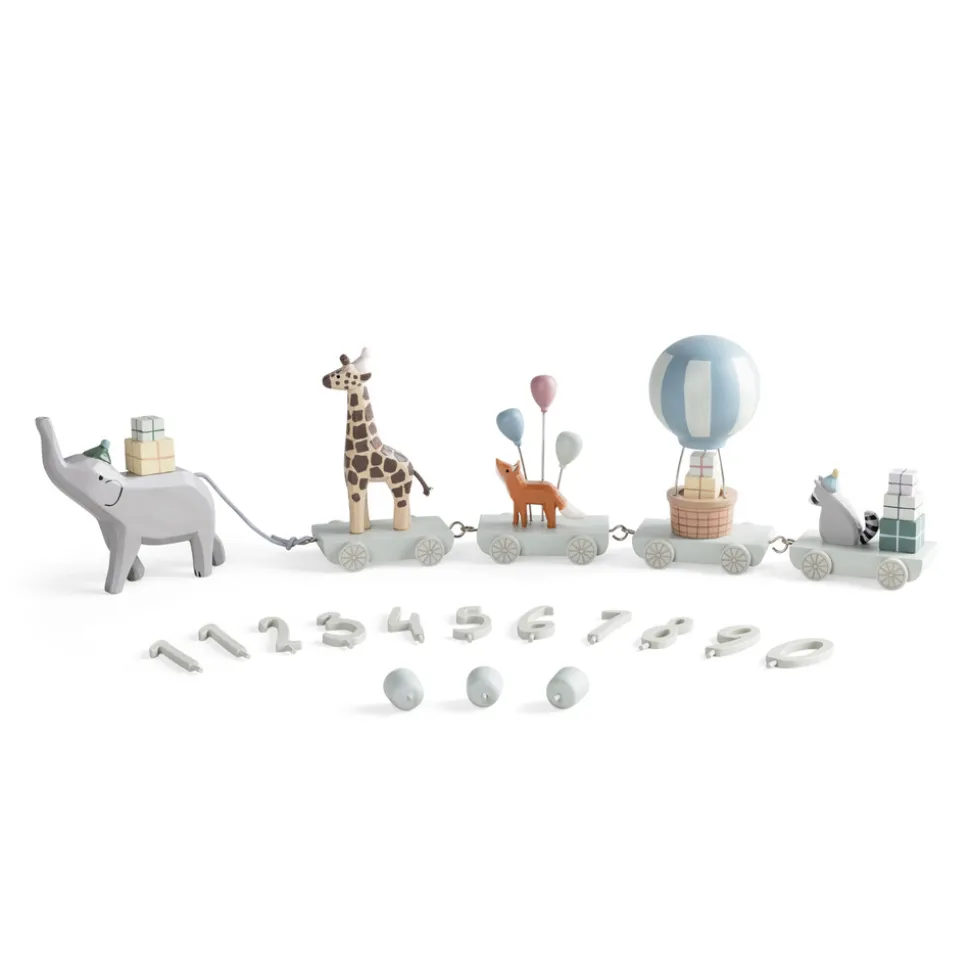 Fødselsdagstog, træ, World of Sebra