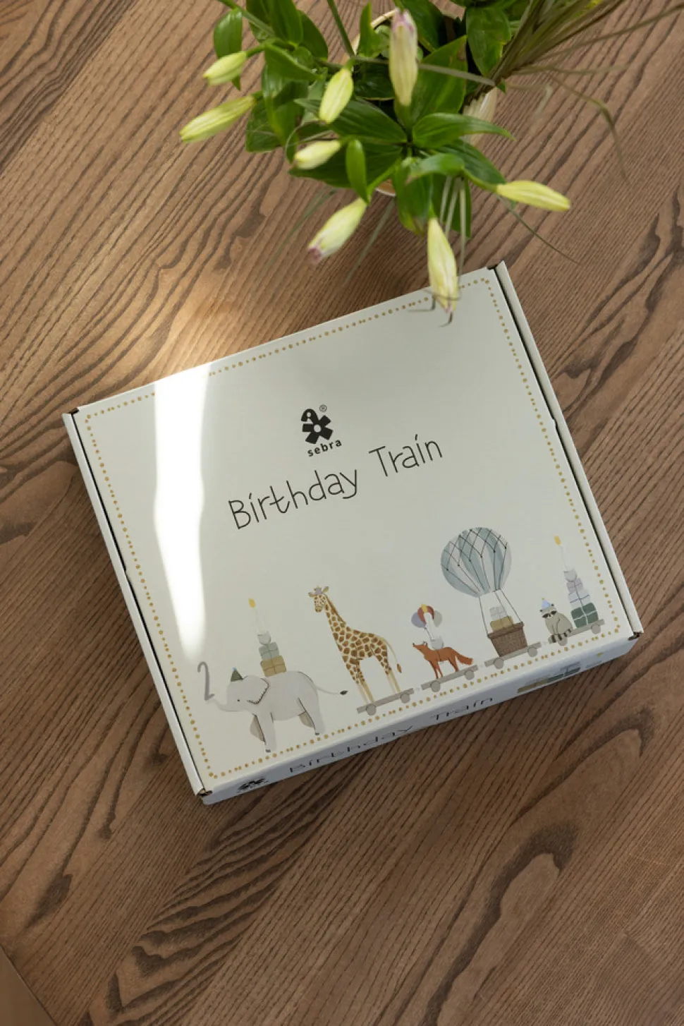 Fødselsdagstog, træ, World of Sebra