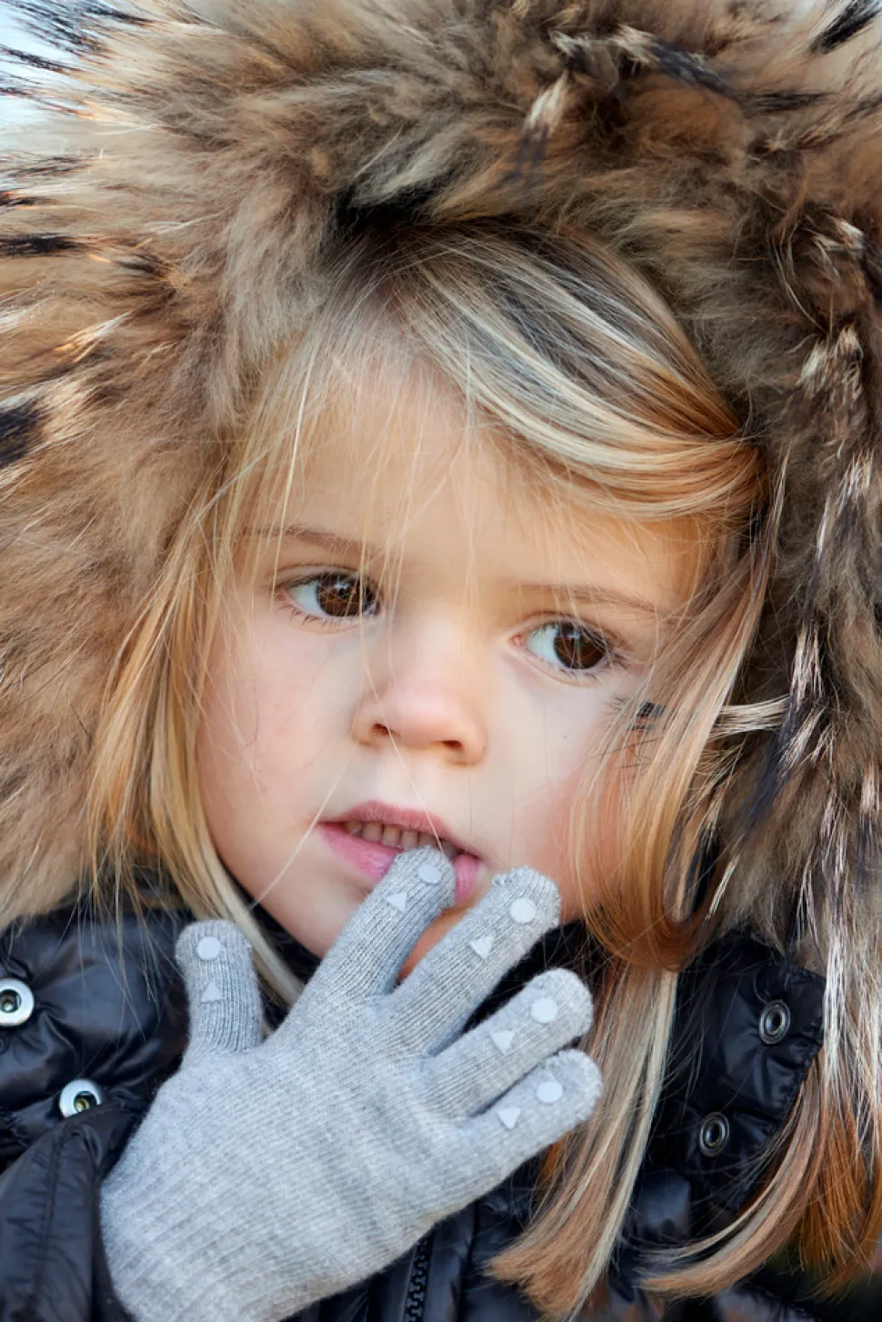 Fingervanter - GREY MELAN