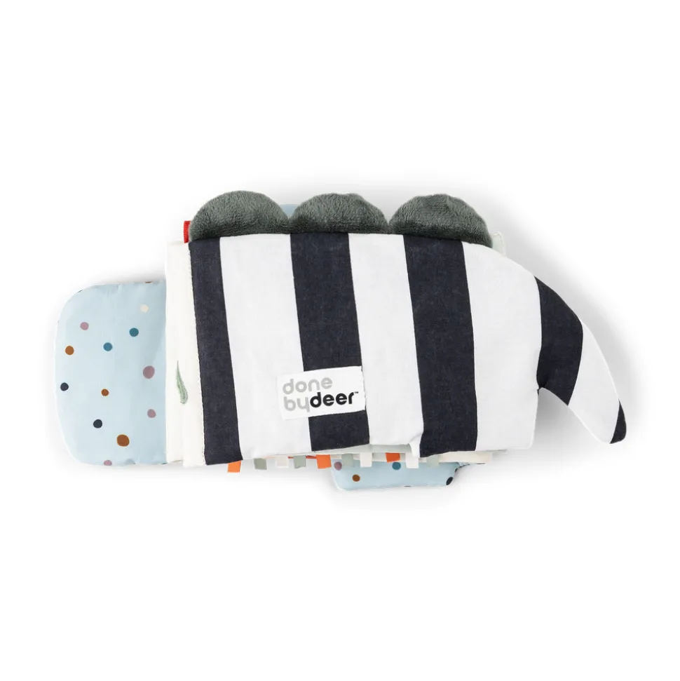 Folde-ud stofbog Croco Grøn