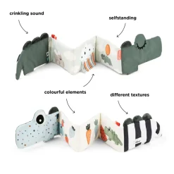 Folde-ud stofbog Croco Grøn