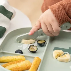 Foodie bestiksæt Happy dots Grøn