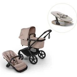 Fox 5 Renew complete inkl. Giraffe bouncer - desert taupe/polar white
