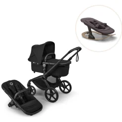 Fox 5 Renew complete inkl. Giraffe bouncer - heritage black/tornado grey