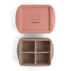 Frysebakke til babymad 4x65 ml - 2-pak - Rose Mix