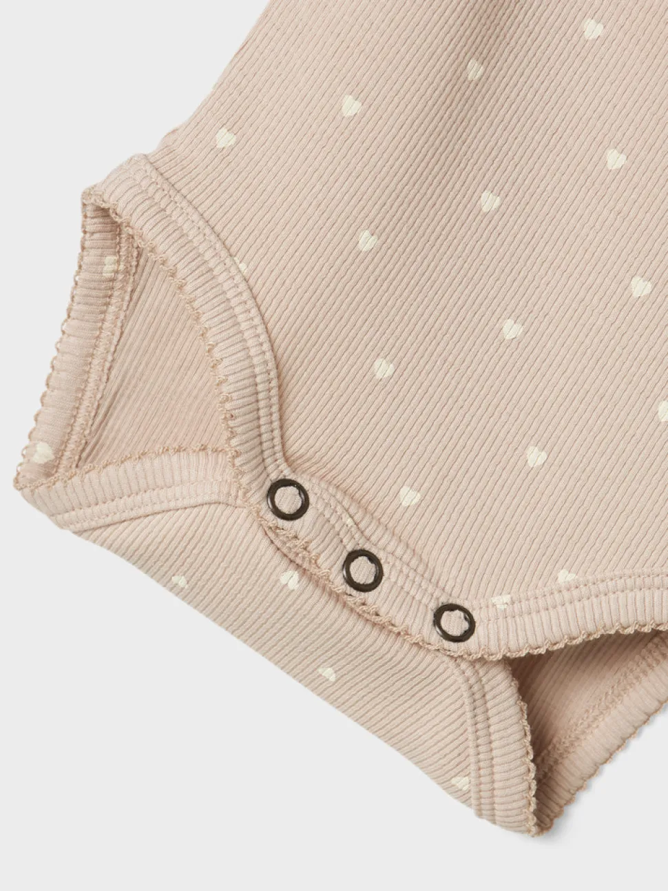 Gago langærmet slim body - GRAY MORNING - med hjerter