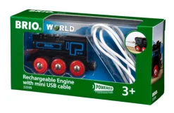 Genopladeligt lokomotiv m/mini USB-kabel