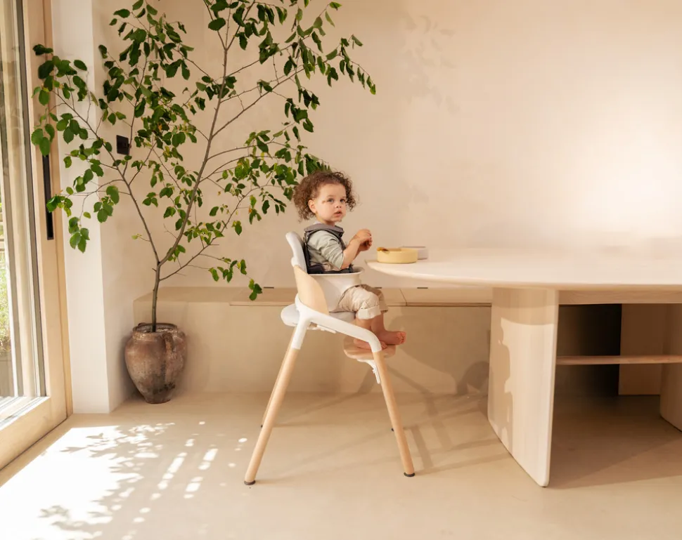 Giraffe højstol - Neutral wood/white