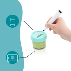 Glas madbøtter - 4x 100ml & 4x 220ml