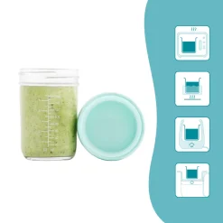 Glas madbøtter - 4x 100ml & 4x 220ml