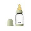 Glass baby bottle latex 120 ml sage