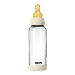 Glass baby bottle latex 240 ml ivory