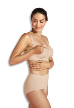 Graviditets & amme BH med carri-gel beige L
