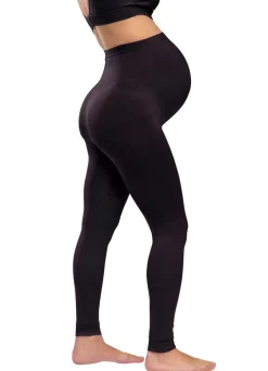 Graviditets leggings m. støtte (Recycled) sort s