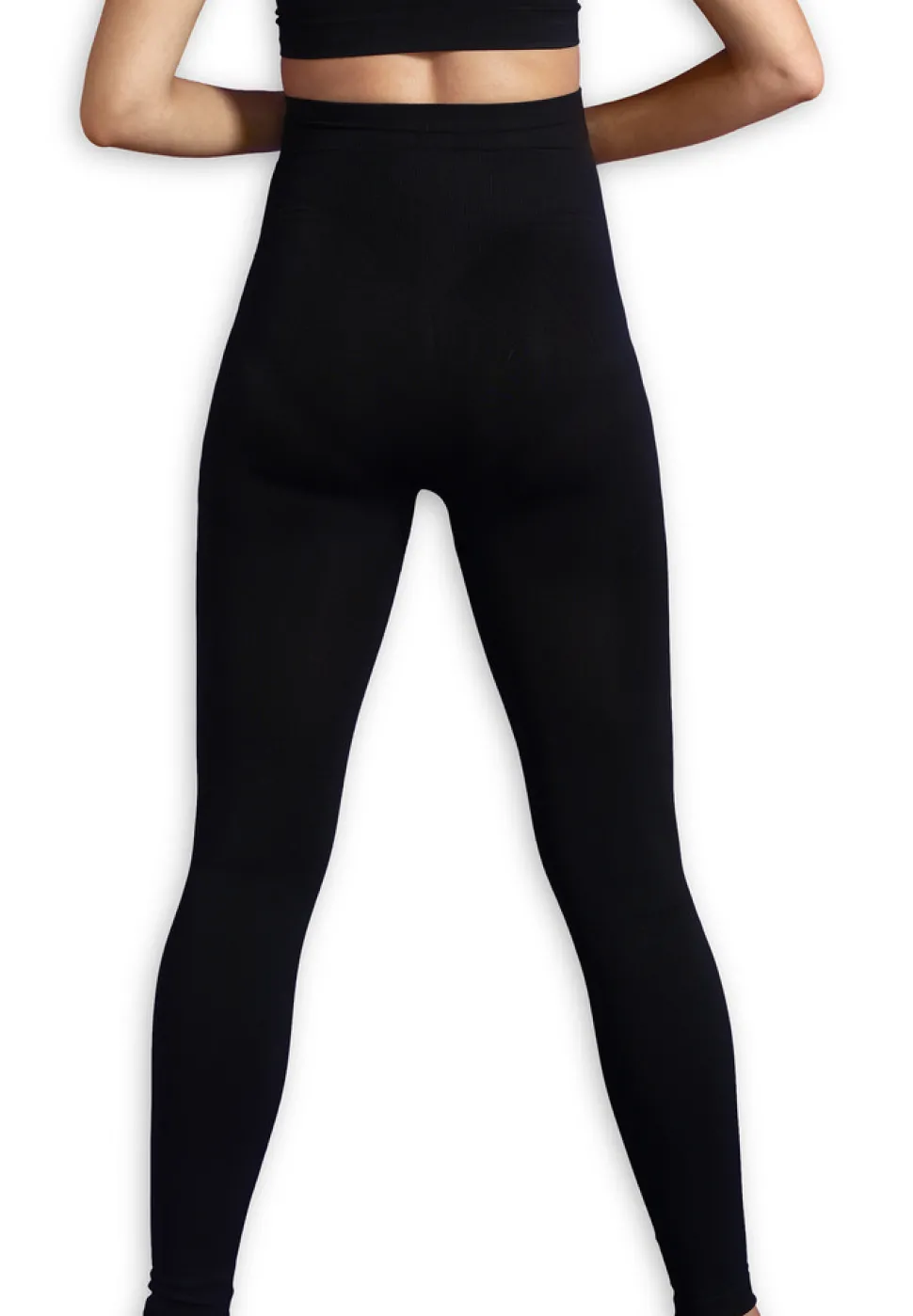 Graviditets leggings m. støtte (Recycled) sort m
