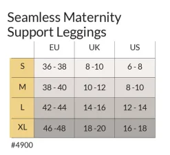 Graviditets leggings m. støtte (Recycled) sort m