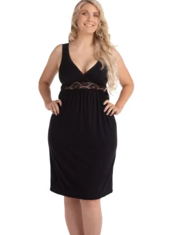 Graviditets- og ammenatkjole sort M