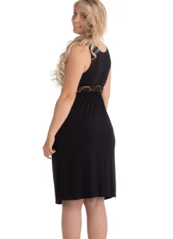 Graviditets- og ammenatkjole sort XL