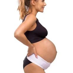 Graviditets støttebælte, hvid S/M