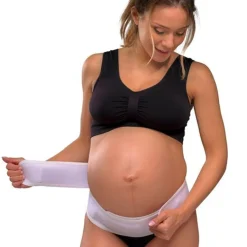Graviditets støttebælte, hvid S/M