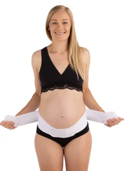 Graviditets støttebælte, hvid S/M