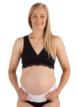 Graviditets støttebælte, hvid S/M