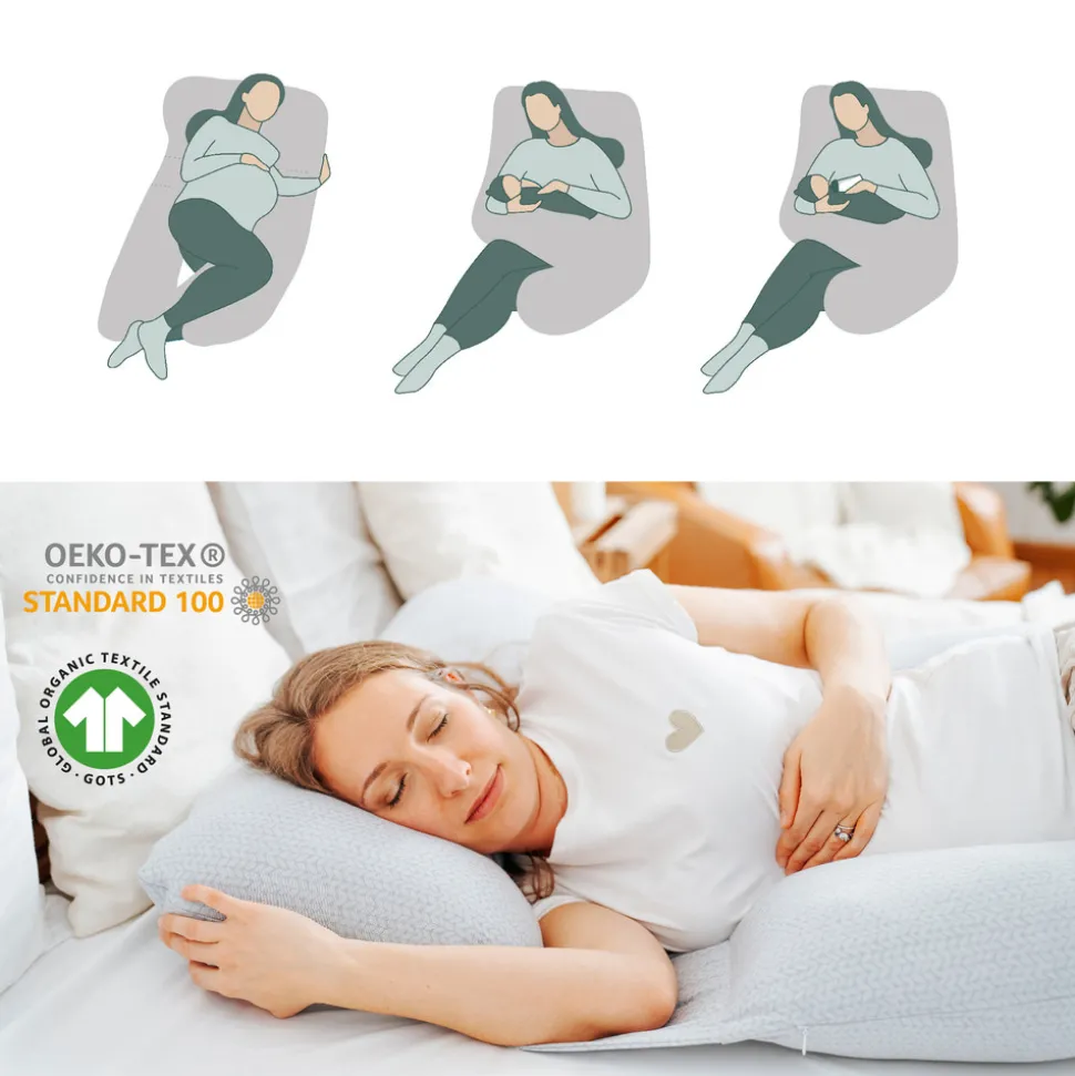Graviditetspude XXL - Mineral grå