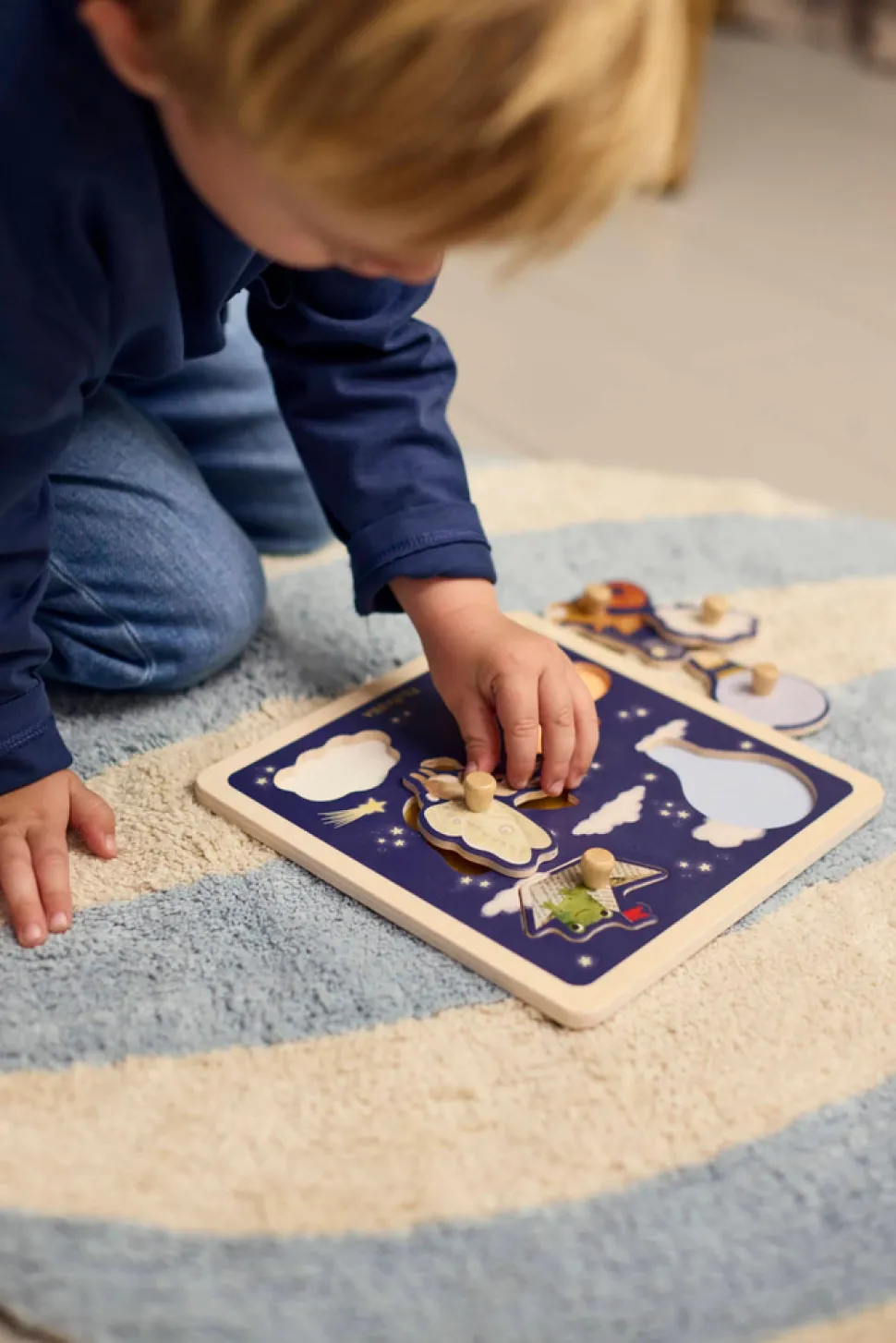 Gulvtæppe - Luftballon - Pearl Blue