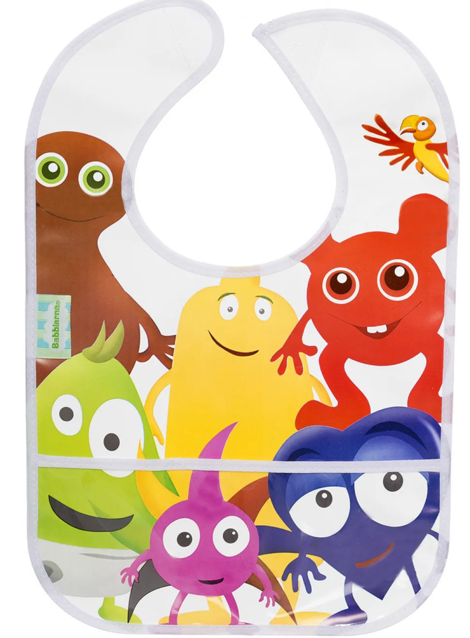 Hagesmæk med motiv, flerfarvet