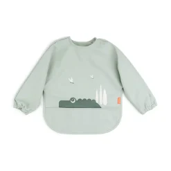 Hagesmæk m/ærmer og lomme - croco grøn