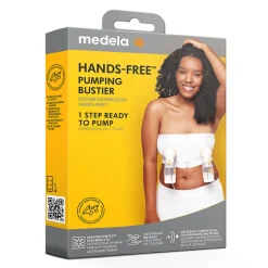 Hands-free pumping bustier sort S