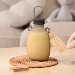 Happii Bear Silikoneposer til mælk, 260ml - 2-pak