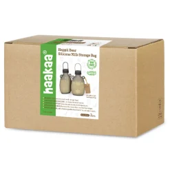 Happii Bear Silikoneposer til mælk, 260ml - 2-pak