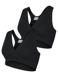 Helena crossy bra 2-pak - BLACK