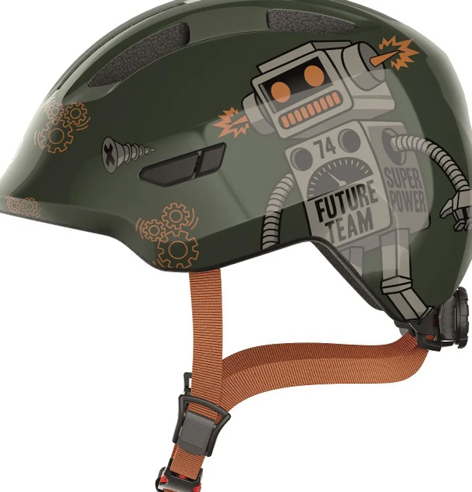 Hjelm Smiley 3.0, green robo, M